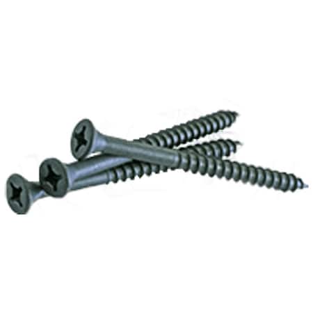 Deck Screw, #9 X 2 In, Steel, Combination Phillips/Slotted Drive, 25 PK